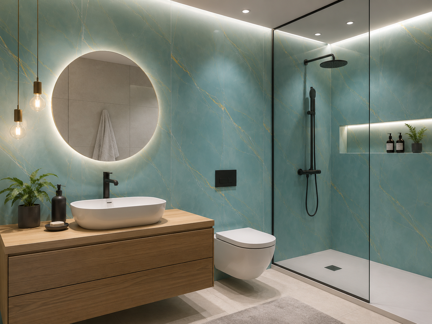Baño PVC acabado Brisa Marina